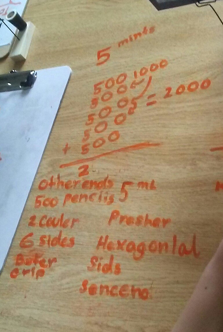 mrs_stemmler's tweet image. Four days of awesome, thought provoking math discussions based on a &quot;How it&apos;s made&quot; video about pencils, a deck of cards, a modified 4, 4&apos;s activity, and an engaging chat about the dashboard in my car! Such a great first week! #numberseverywhere #meaningfulmath @GEDSB @lan_lions