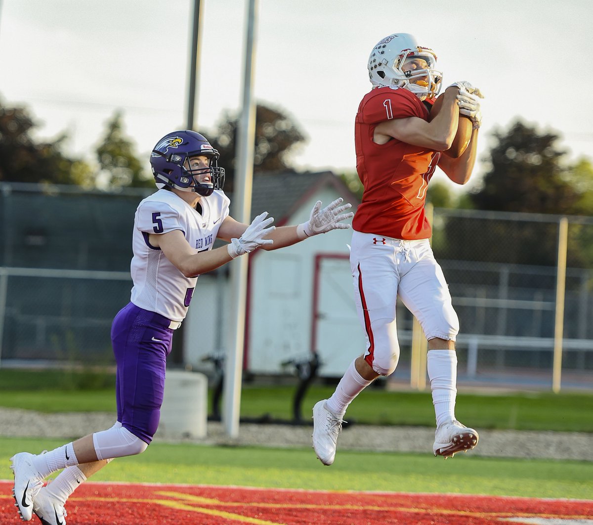 EricJohnsonADH's tweet photo. Photos from tonight's @AustinPackerFB, Red Wing game tonight at Art Hass Stadium. @drewschumacher gets an early pick. https://t.co/L0ZMgbO3Xh