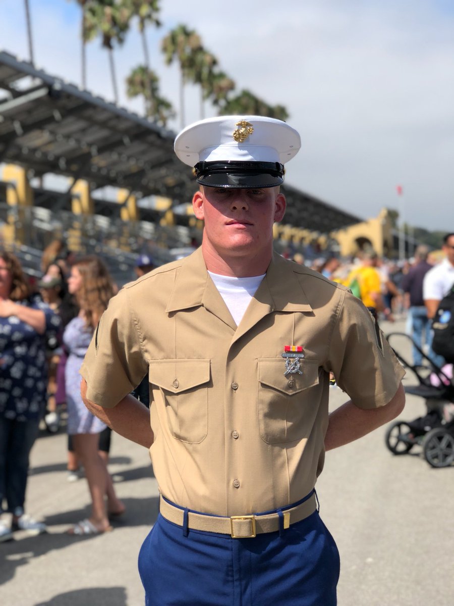 STMA Proud! Brady Berning graduated from Marines basic training. Way to go Sarge!