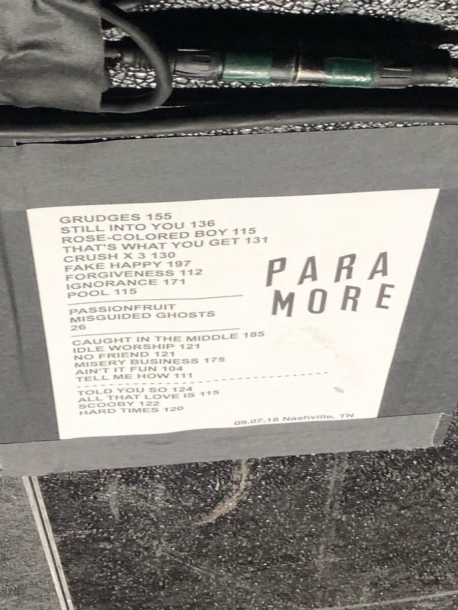 A gente só queria uma setlist dessa