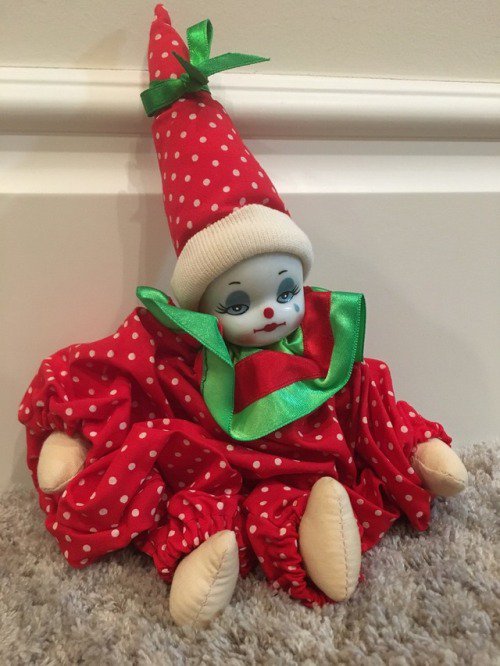 bean bag porcelain clowns