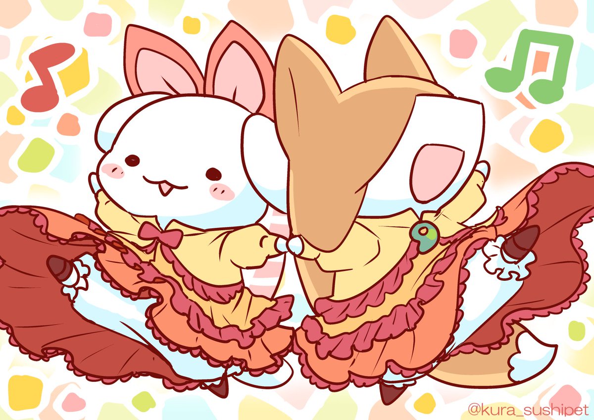 「DANCING SUSHIPET 3 」|すしペットのイラスト