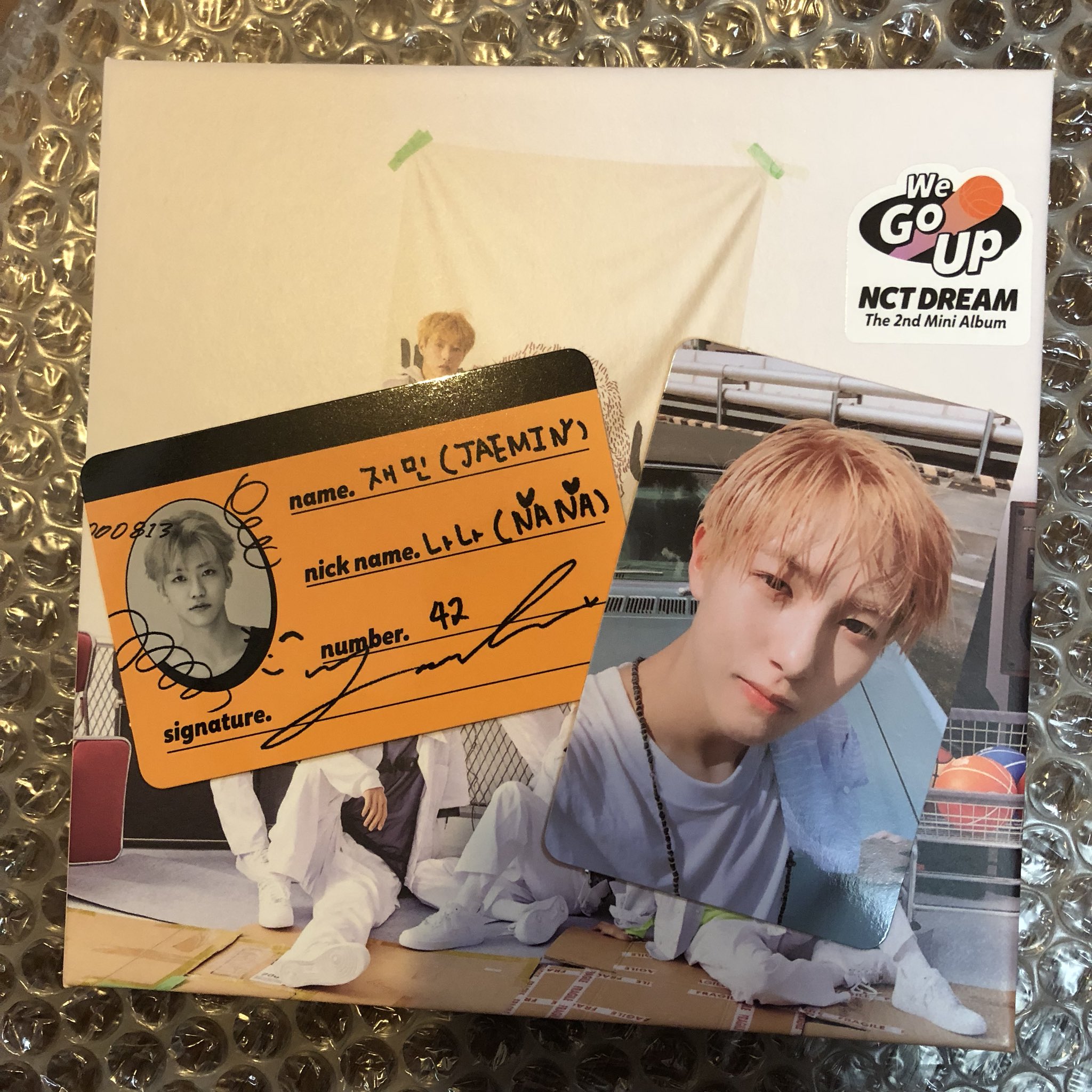 NCT DREAM ジェミン トレカ クルーカード we go up WE GO UP 黄色い