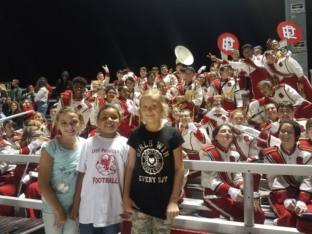 OKleyla_Music's tweet photo. Tonight, the Townie Marching Band met its biggest fans! These ladies even got to conduct the band! @EPbandMasilva startin' them young! #marchingband #towniepride #supportmusic https://t.co/eIsyTnMSme