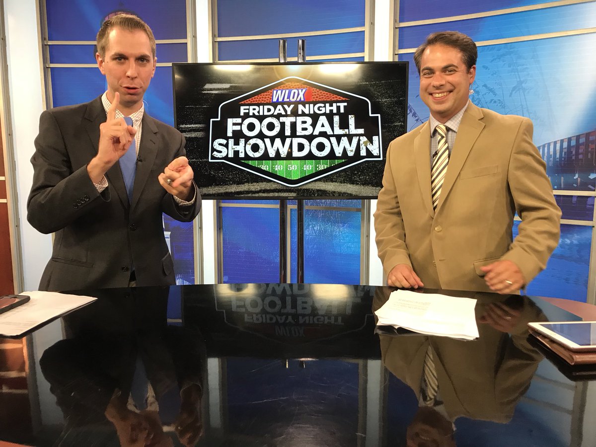 HughKeeton's tweet photo. Another Friday Night of filling in on the Friday Night Football Showdown with @patrickclayTV. #WLOXFNFS https://t.co/uZNER4v03e