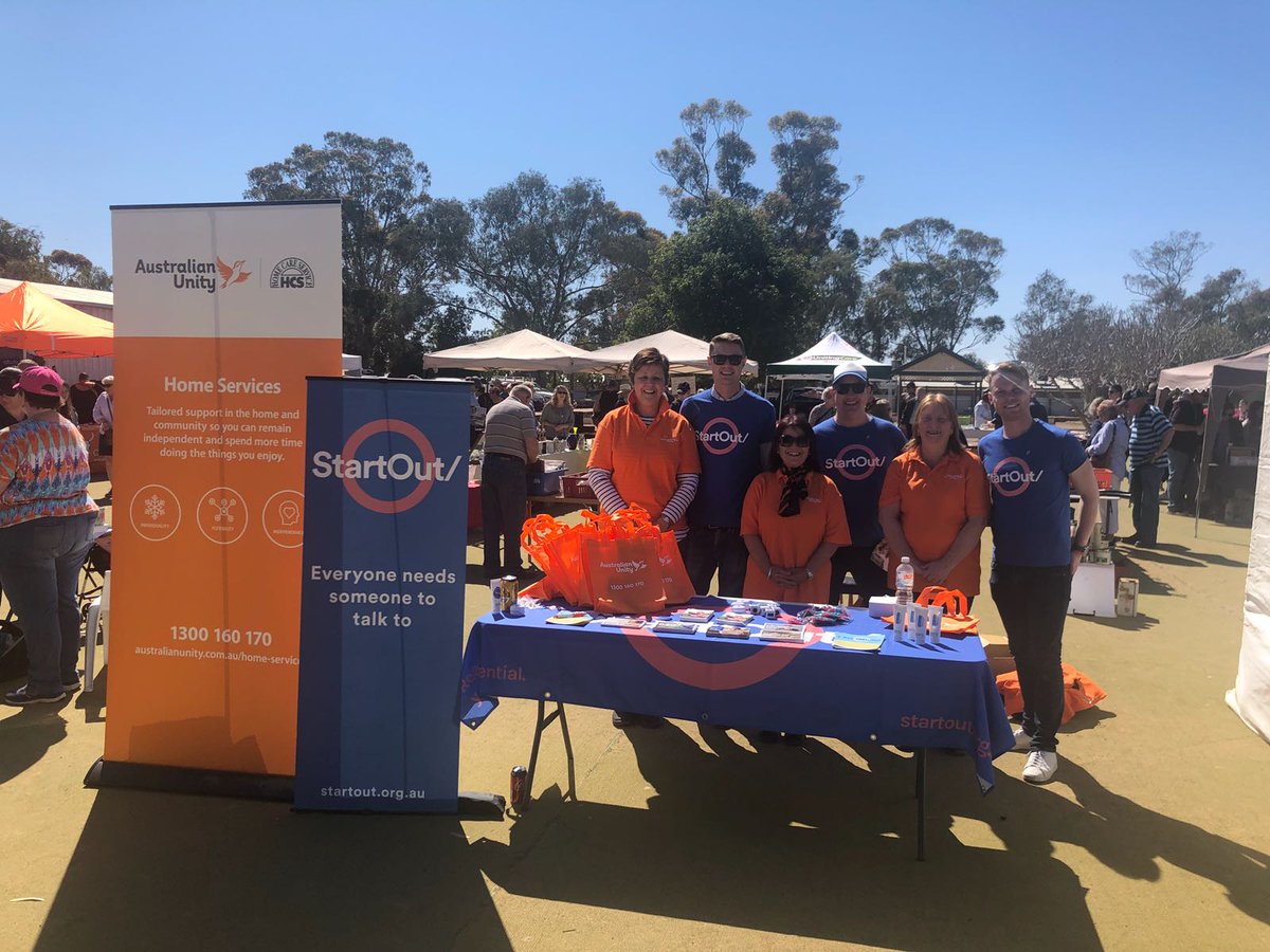 StartOutAU's tweet photo. We had a blast this morning with the Broken Hill @australianunity crew for the Broken Hill market!

Bring on the rest of day two of the Broken Heel festival! https://t.co/TRseW6Y79z