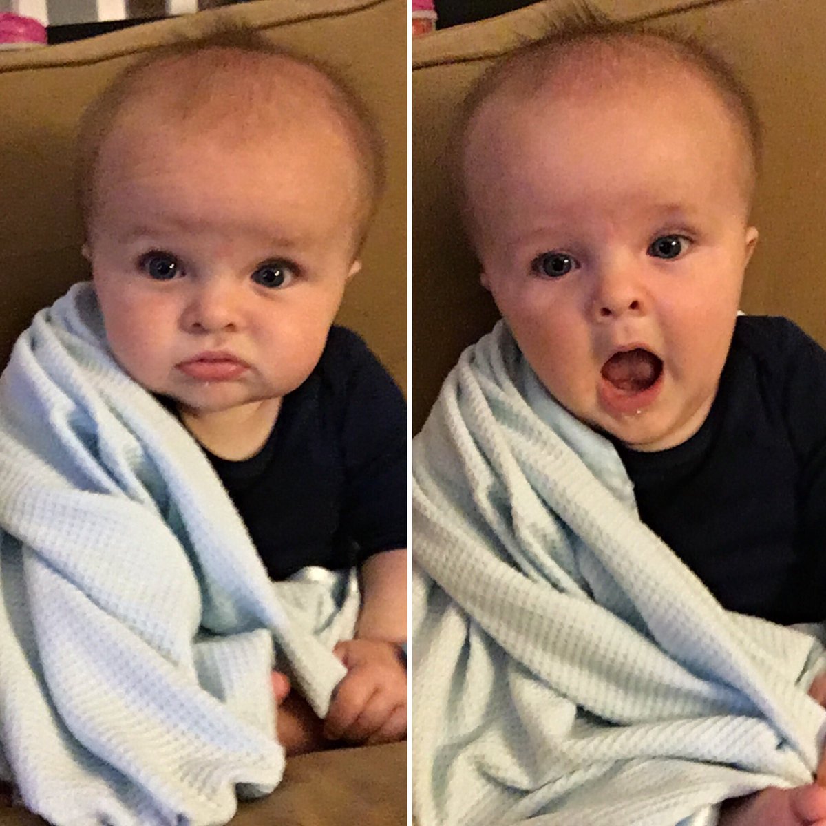 Holtke4987's tweet photo. My expressions perfectly captured after wondering if the @Cubs are still in a rain delay and then realizing they still haven’t called it. What are they waiting for? #GoCubsGo #FlytheW #Cubs #MiloMan #RainDelay #PastHisBedtime #Naptime #RainRainGoAway https://t.co/rbAci5tqMS