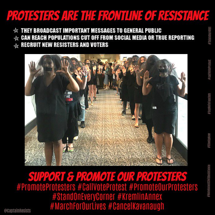 CaptainResists's tweet photo. @AdyBarkan @popdemoc @womensmarch @BeAHeroTeam Thank you to ALL protesters this week for your courage, your strength, your conviction 🥰🙏🙌
#HeroesWithoutCapes #BeAHero #PromoteProtesters #CancelKavanaugh #StopKavanaugh #StandOnEveryCorner #KremlinAnnex https://t.co/VnQbaSsGle
