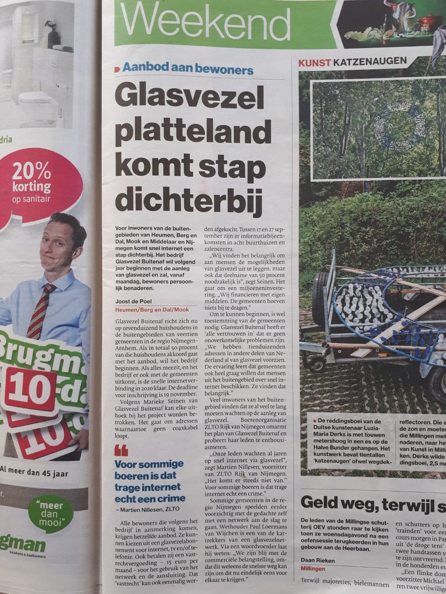 Wij omarmen het glasvezelinitiatief van @glasbuitenaf Het koperkabeltje is niet meer van deze tijd.