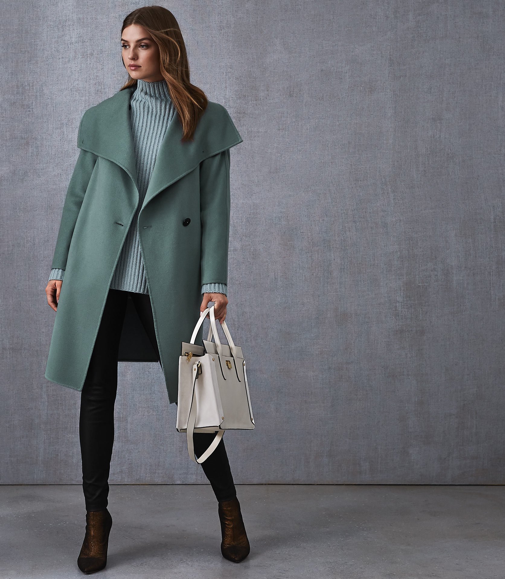 Duck egg blue coat hotsell