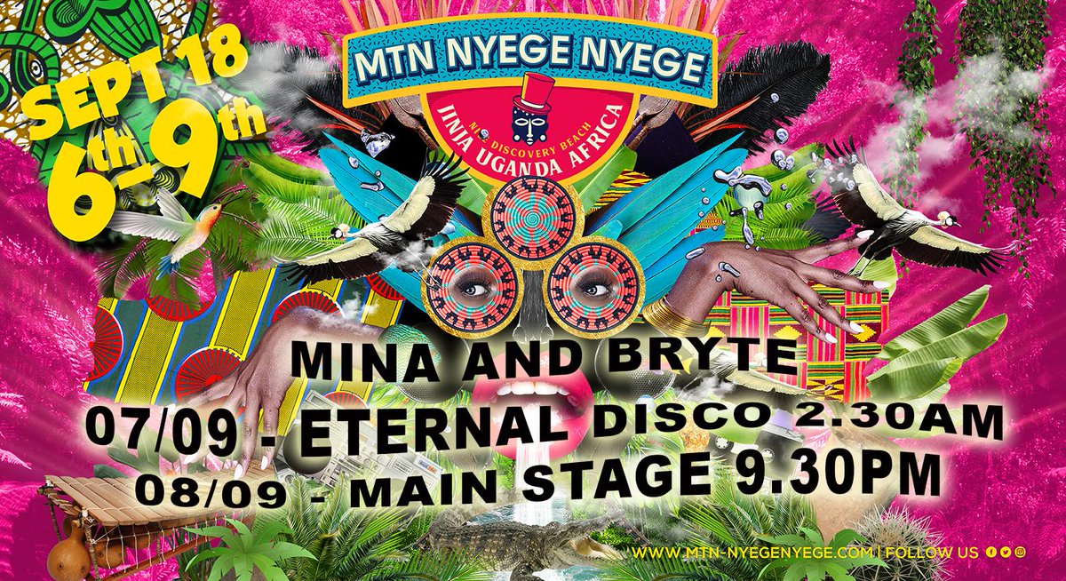 bryte_music's tweet photo. Today on the main stage @9pm its gonna be fayaaa!!!!!
Bryte x Mina at the @NyegeNyegeFest 
#brrrrrrrrrr
#toogoodforyourliking
Thanks to @AF_Accra and @princeclausfund for making it possible for making it possible for me to be in Uganda
#Vim https://t.co/fRAy4c1OrO