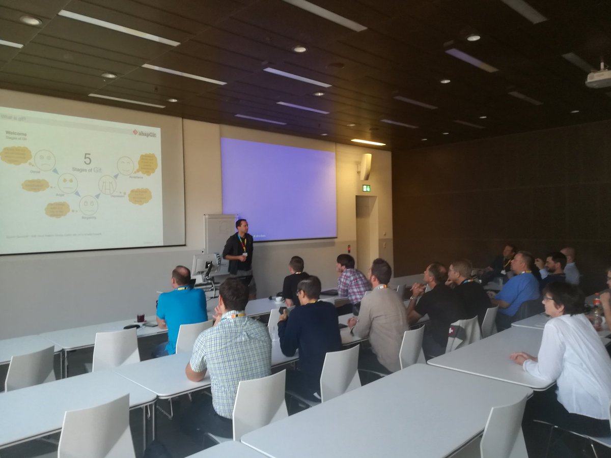 albrechtmi's tweet image. #abapGit presentation from @chris_guenter at #sitBern - important improvement for abap development