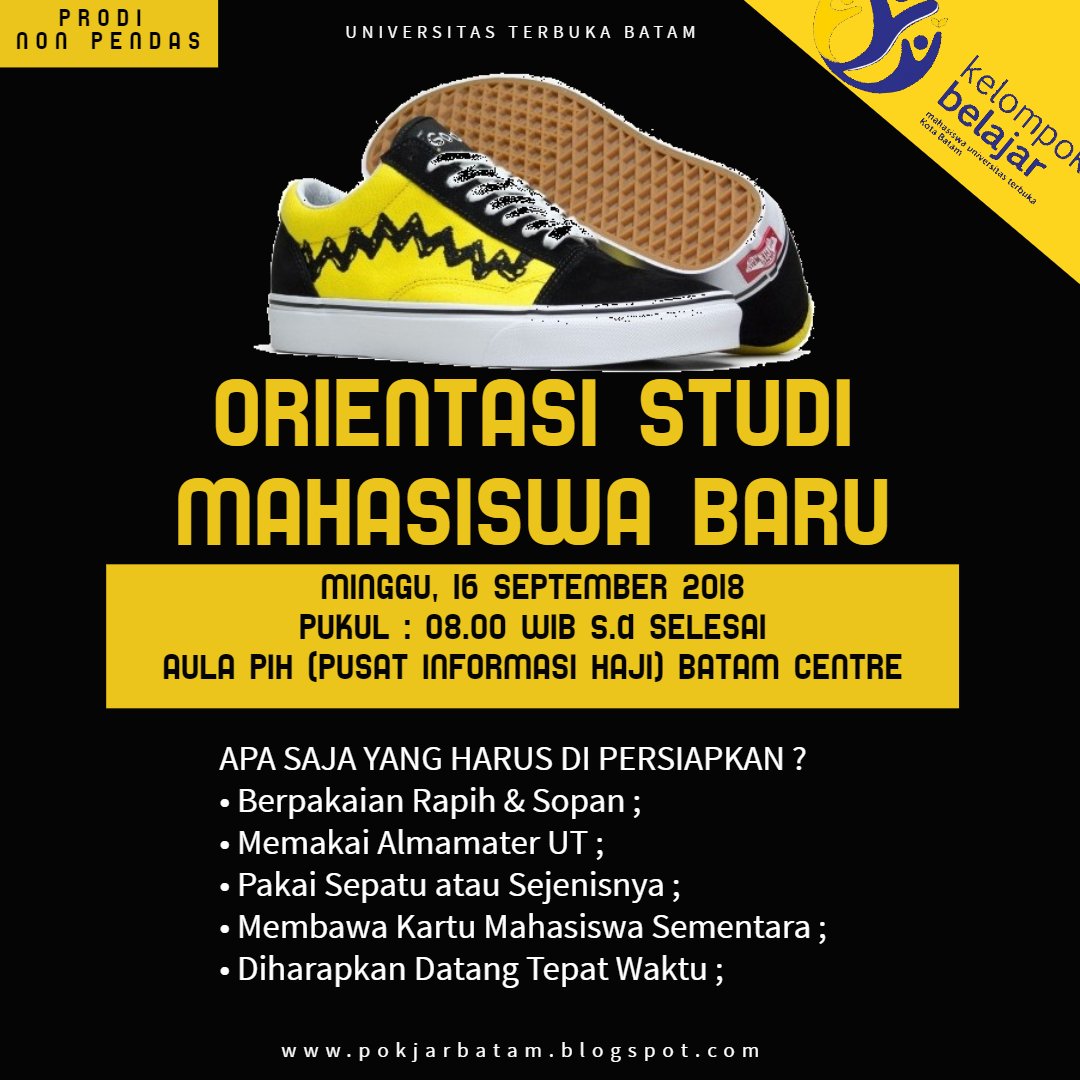 SpectrAZx9's tweet photo. 📌 INFO OSMB NON PENDAS 18.2 📌

Read More >> https://t.co/fecVU0bG8C … <<

Universitas Terbuka Batam | UPBJJ-UT Batam | Pokjar UT Batam

#UT #UniversitasTerbuka #UTBatam #PokjarUT #PokjarUTBatam #PokjarBatam #Batam #OSMBUT #OSMBUT20182 #OrientasiMABA https://t.co/lM1zrd1JG1