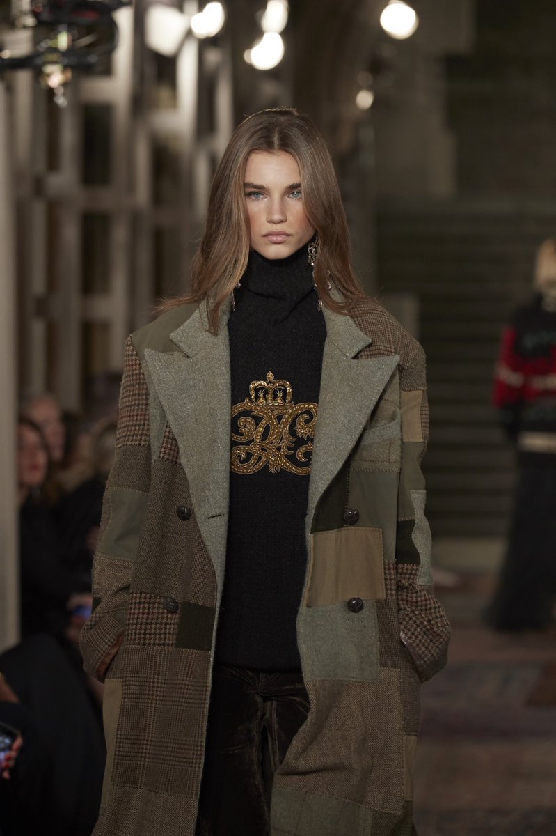 ralph lauren patchwork coat