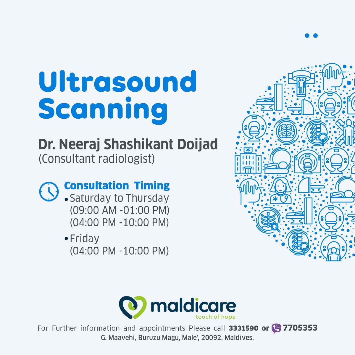 maldicare's tweet image. Book your appointments at 7705353.
#ultrasoundscanning #care.