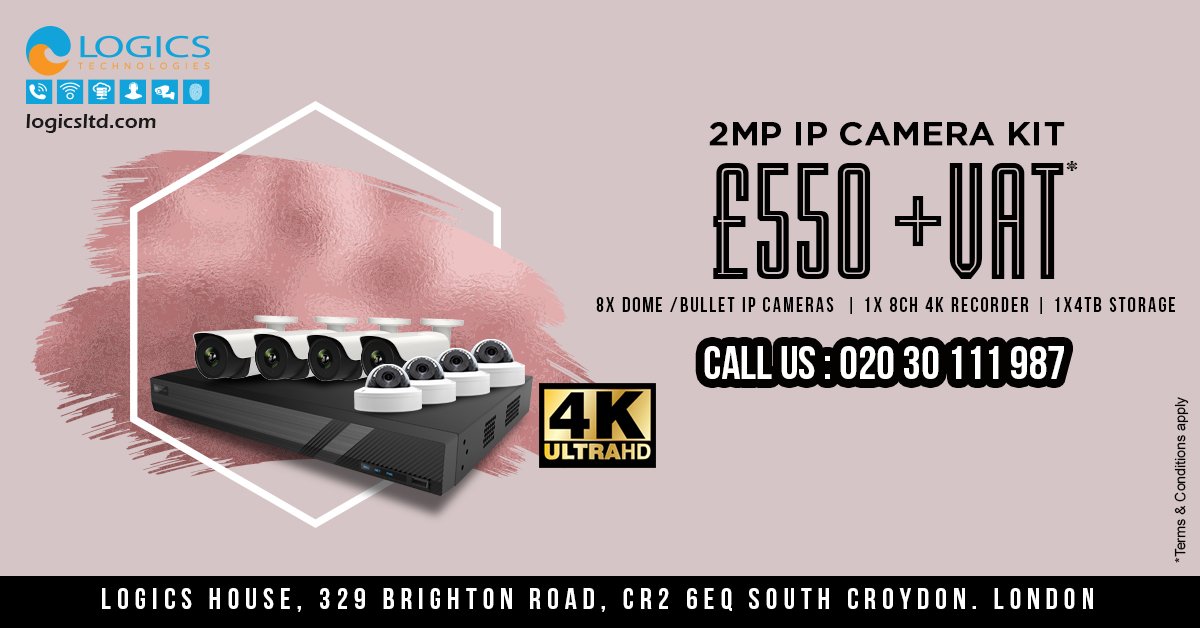 LogicsTechLtd's tweet image. 8 Dome | 2 MP | IP High definition and 4K recorder kit. Call us now - 02030111987
#CCTVCamera #4KUltraHD