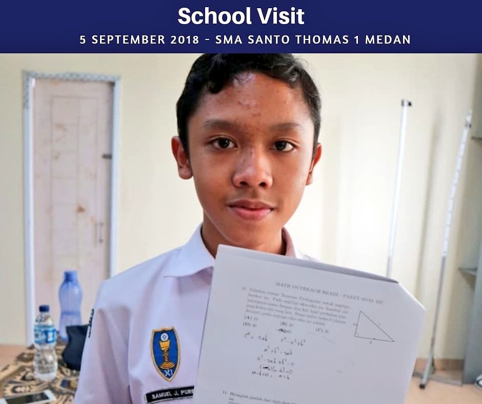 ReadiProject's tweet photo. #SchoolVisit ke SMA Santo Thomas 1 Medan utk sosialisasi matematika dan #Aktuaria. Fasilitator Pak Benny Yong dari @mathUNPAR
Pendaftaran di https://t.co/VN2u8CBpZn
GRATIS tidak dipungut biaya dari sekolah.
#ReadiProject #MathOutreach #WorkshopAktuaria https://t.co/zFyLNhJ1zT