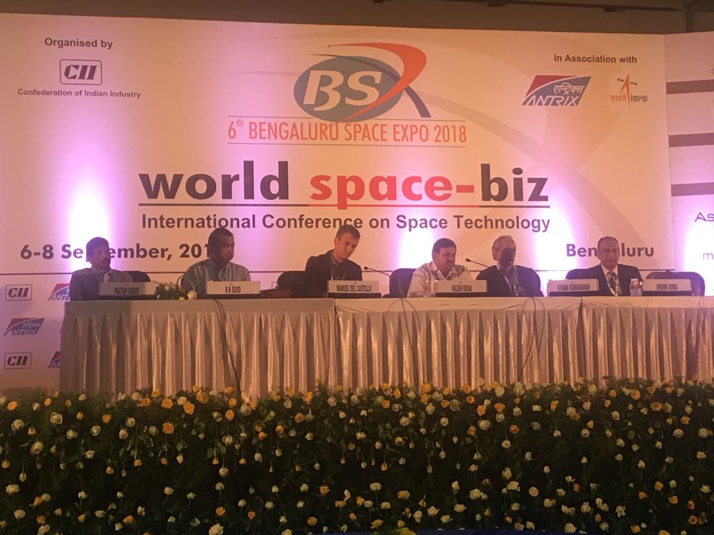 Experts at International Space Conference - Session on “Navigation- Synergetic Applications & Future Developments”. @isro @DimtsLtd @Broadcom @ranet4u @MapmyIndia