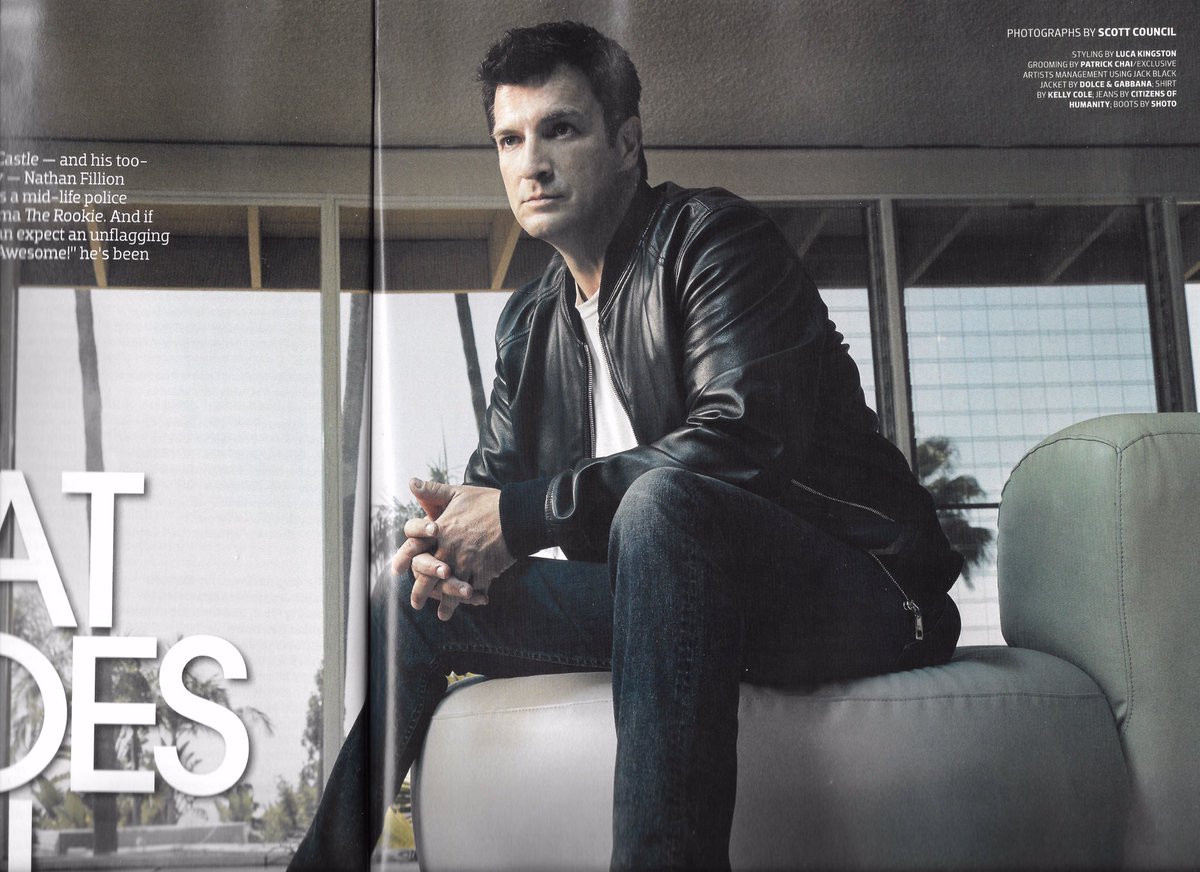 a_contrario7's tweet photo. #NathanFillion #TheRookie Emmy Magazine 
Huge thanks for the pics to @travelswithberg https://t.co/suxIOETPwi