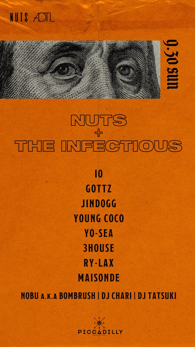 daisuke_k28's tweet photo. 9/30 (日) 大阪 @PCDLOSAKA にて、
NUTS × THE INFECTIOUS開催します。豪華なゲストと、シークレットゲストと共にお待ちしています。

- TICKET INFO -
LAWSON ticket : Lコード:56407
e+ / CN playguide / セブンチケット

@nuts_osaka @infectious429 
#NUTS_osaka #the_infectious https://t.co/ZtjYFSPPaP