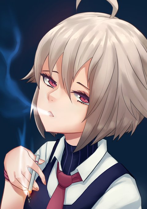 It's been a looong week at work, and although I don't smoke I feel like taking a long drag like Dana here #va11halla 