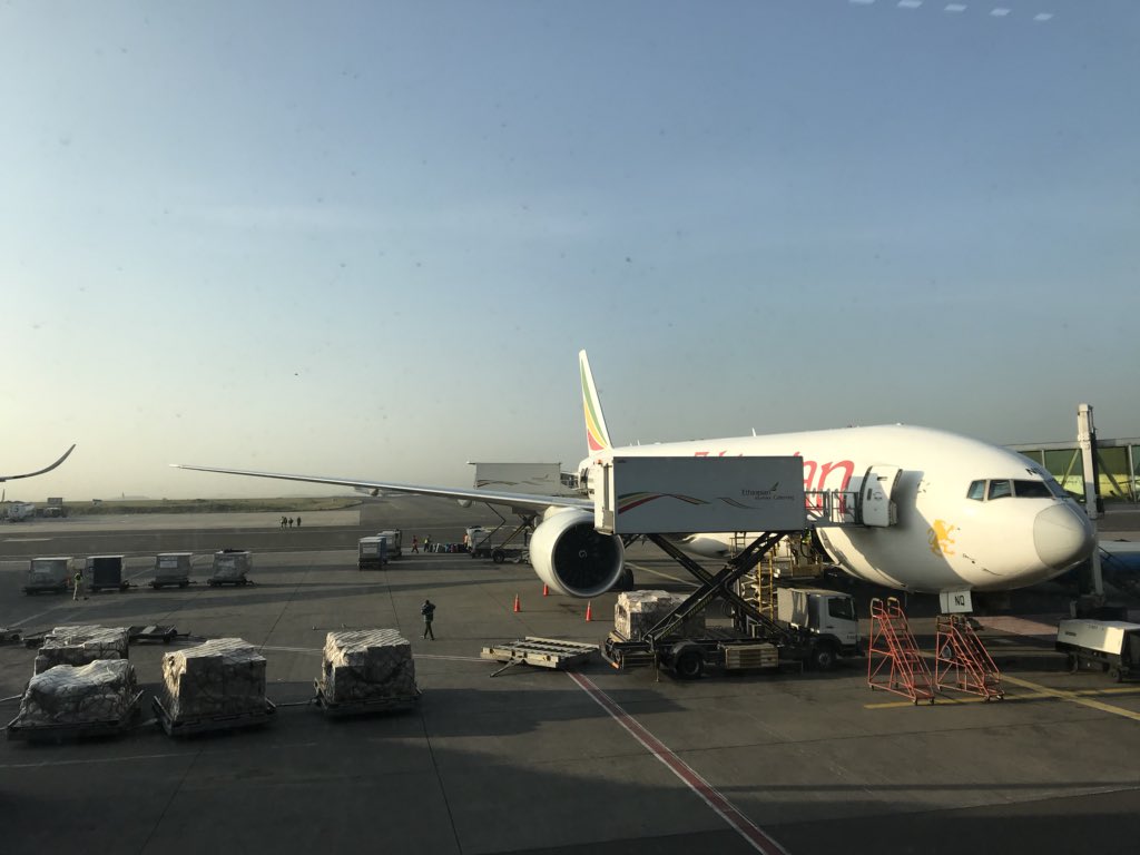 Macinnesplant's tweet photo. 08/09/18 #sunrise #AddisAbbaba #Ethiopia 20degC 😃 nothing but @ethiopianairlines https://t.co/Zid7xibvND