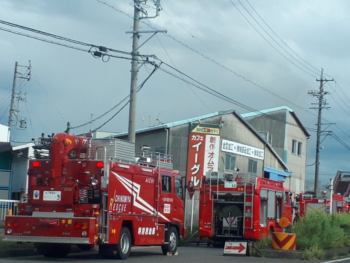 Nights 一宮 22号沿い木曽川より 火事 Nights 一宮 22号沿い木曽川より 火事