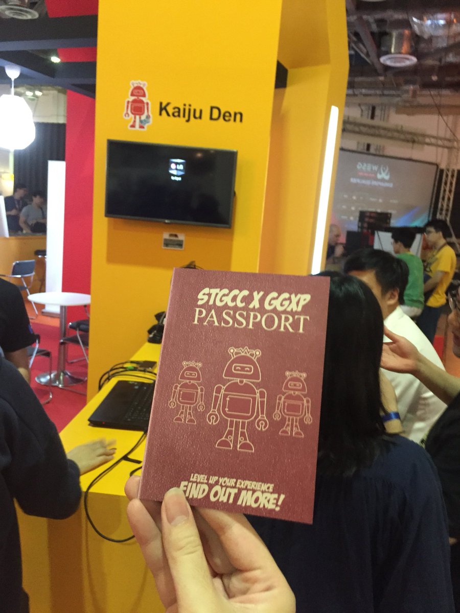 DesignerKazu's tweet photo. Got my passport @singaporetgcc #GGXP ! Come play! #games #singapore https://t.co/9dDmeCP3uJ