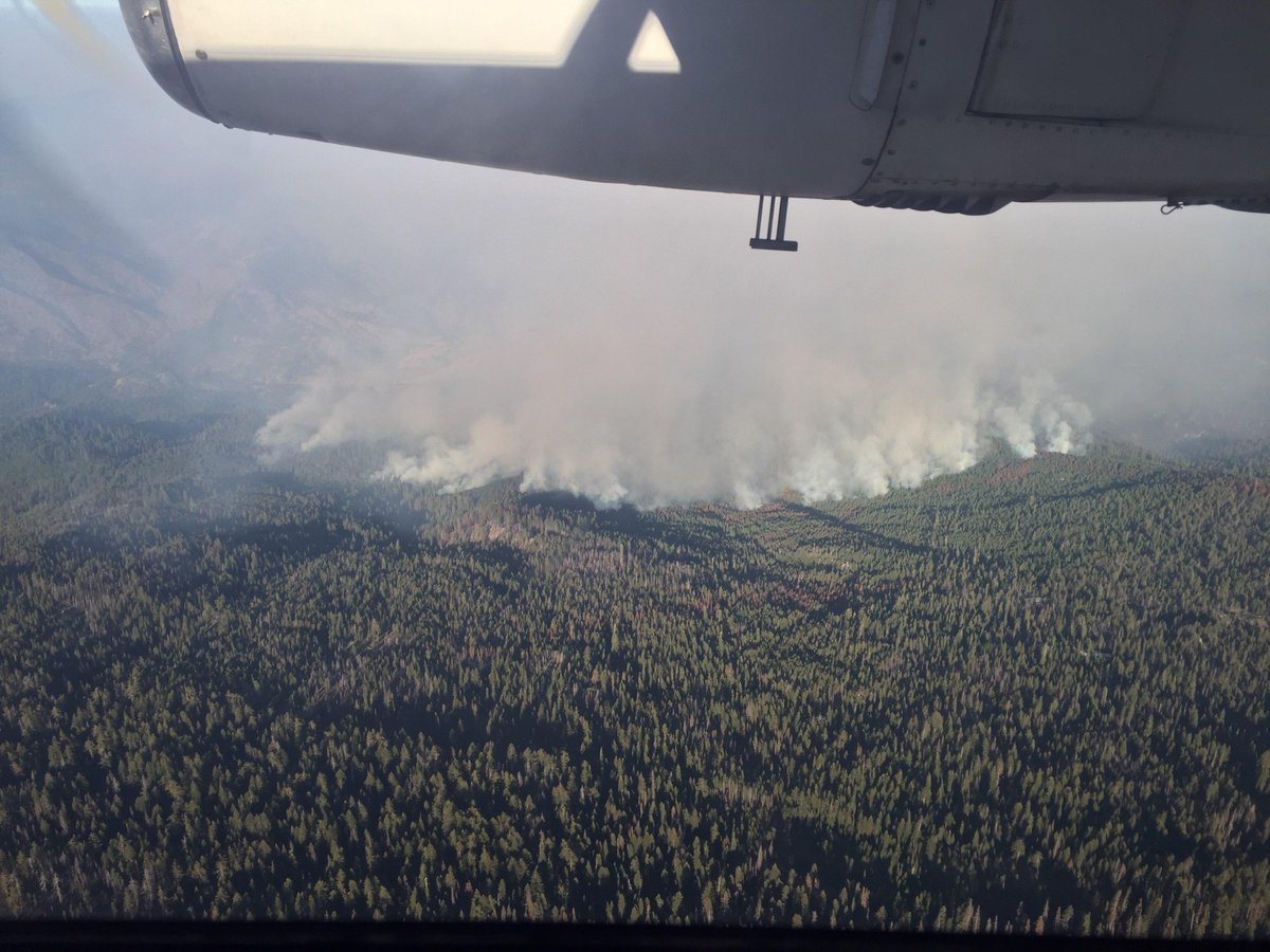 monicareports's tweet image. Cleaner air allows firefighters to battle #KerlinFire from aircraft on Friday: kiem-tv.com/2018/09/07/cle…