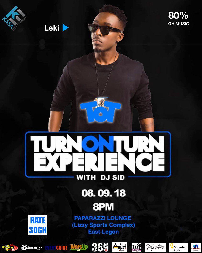 Cheezy_______J's tweet photo. No dulling moment when Leki is in the house, it's #tot #TurnOnTurnWithDjSid #TurnOnTurn tonight at Paparazzi Lounge (Lizzy Sports Complex, East Legon) https://t.co/rrMHE0nxmK