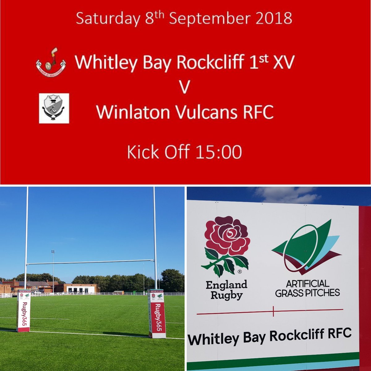 rockcliffrfc's tweet photo. Game Day! @rockcliffrfc v @WinlatonVulcans . Bar from 12.00. KO at 15.00. #AGP #Div2North #UTR https://t.co/EEWK4W8hei