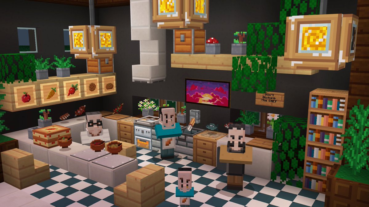 Vanillaburp's tweet photo. Built this kitchen to showcase my finished resource pack, Spirited Blocks! 😊#MinecraftWin10 #MinecraftBedrock

Super happy with this. It took me an entire year to complete so I hope people will like it 🤞

[Currently updating my website for more showcasing, coming soon!] https://t.co/z9K07icPIL