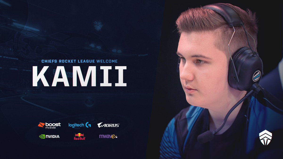 ChiefsESC's tweet image. Welcome @KamiiRL to the Chiefs #RocketLeague roster coming into season 6 of the @RLEsports Championship Series! #WeAreChiefs🛡️ #RLCS 

✍️ Read: chiefsesc.com/news/welcome-k…