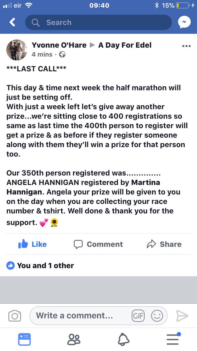 day_edel's tweet photo. #ADayForEdel #15thSeptember #justrun #5k #10k #marathon #family 🌻🏃🏽‍♂️💜🌻🏃🏽‍♂️💜 https://t.co/qdW1FhhEq1