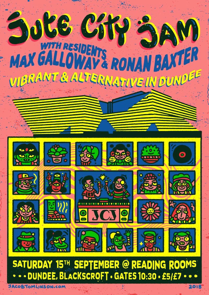 thereadingrooms's tweet image. Jute City Jam next Saturday 15th Sept 2018 @ the small town club aka The Reading Rooms, Sordid Blackscroft, historic Port of Dundee. Vibrant &amp;amp; Alternative V&amp;amp;A