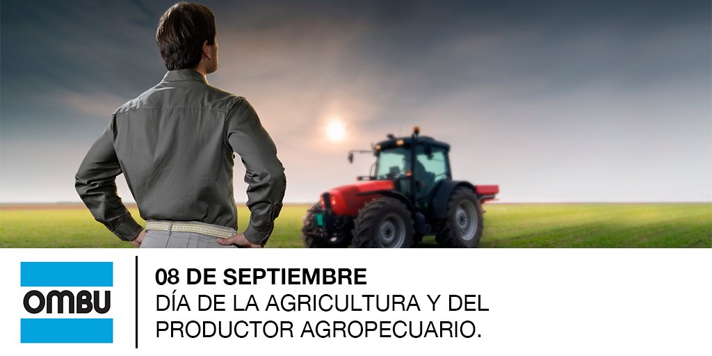 OMBUindument's tweet photo. Conmemoramos el Día de la Agricultura y del Productor Agropecuario que trabaja con fuerte compromiso, aportándole grandeza a nuestro suelo.

#OMBU #SponsorOficialDelTrabajo #DíaDeLaAgricultura #OMBUCampo https://t.co/i8qcFTWldm