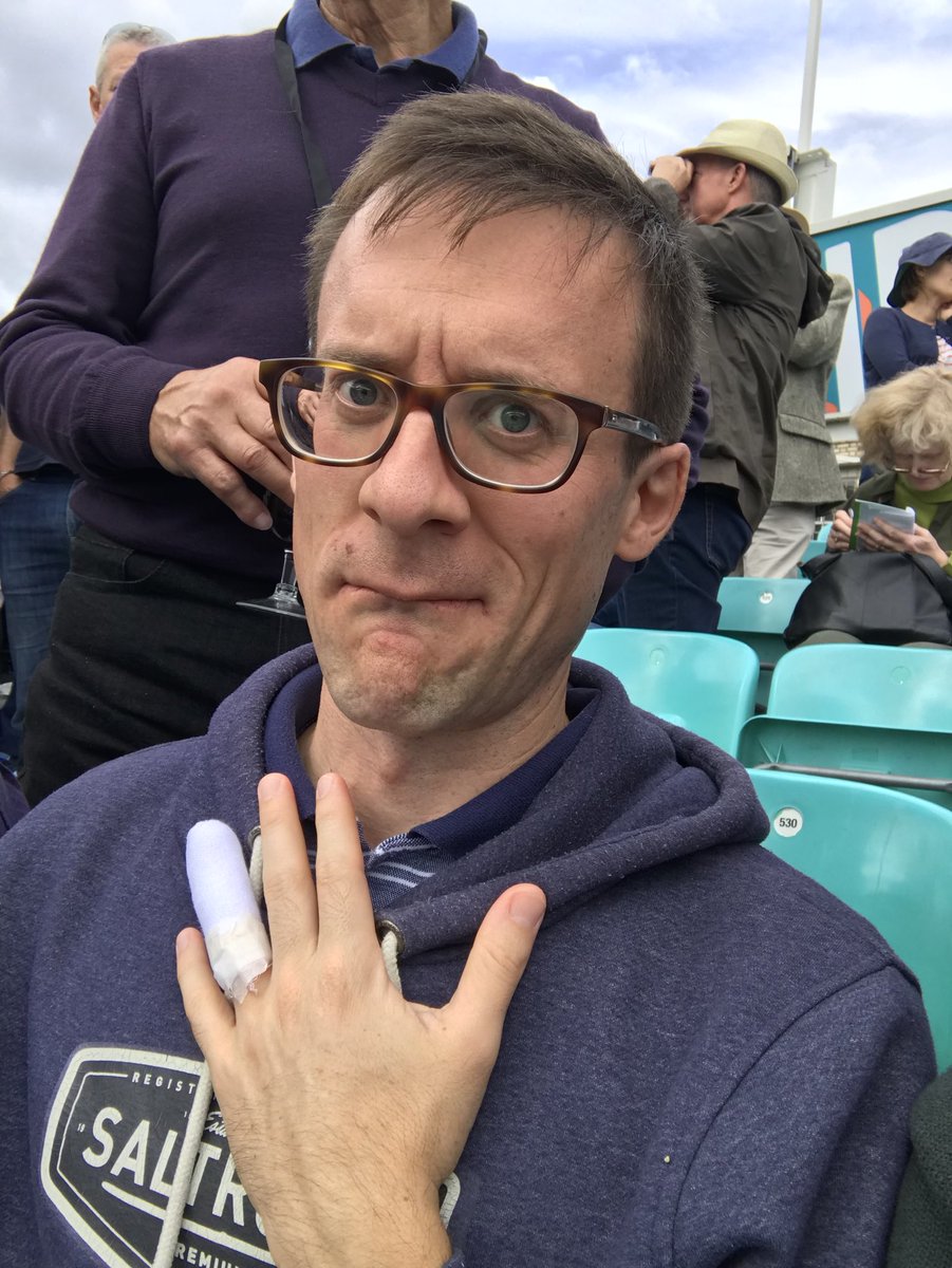 My mate cut the tip off his finger using a peeler while cutting some hard Italian goat cheese to add to the plate of cured meat (bresaola &amp; copa) drizzled in balsamic with a pint wedged between his knees. We’ve all been there. #middleclassinjury #tms <a href="/Aggerscricket/">Aggregate Cricket</a>