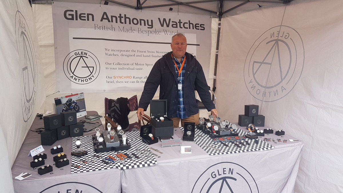 ReasSgr's tweet photo. We are at Silverstone with team sponsors Glen Anthony Watches who specialise in bespoke, British made time pieces. Please pay them a visit, they are located in the trade stand area. https://t.co/SsvH3d47Ff