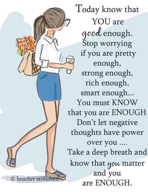 MindfulAngie's tweet photo. We are enough!! Happy Saturday Y’all! #mindfullyaware #SaturdayMorning #justbeyou https://t.co/eqB6At2UL6
