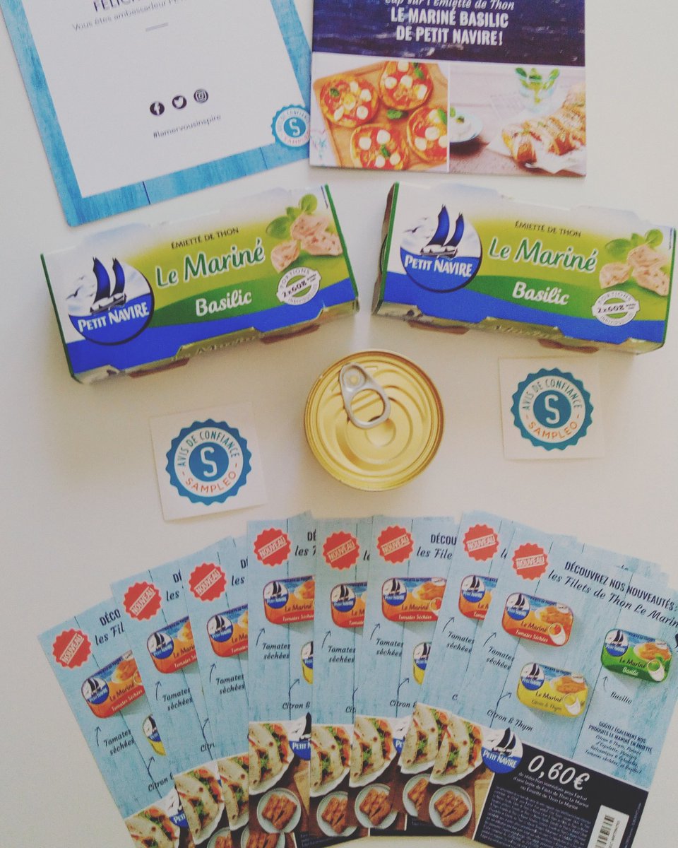 leanoelo's tweet photo. Nouvelle campagne @sampleo thon basilic petit navire miam
#lamervousinspire https://t.co/RzqWLh3sWg