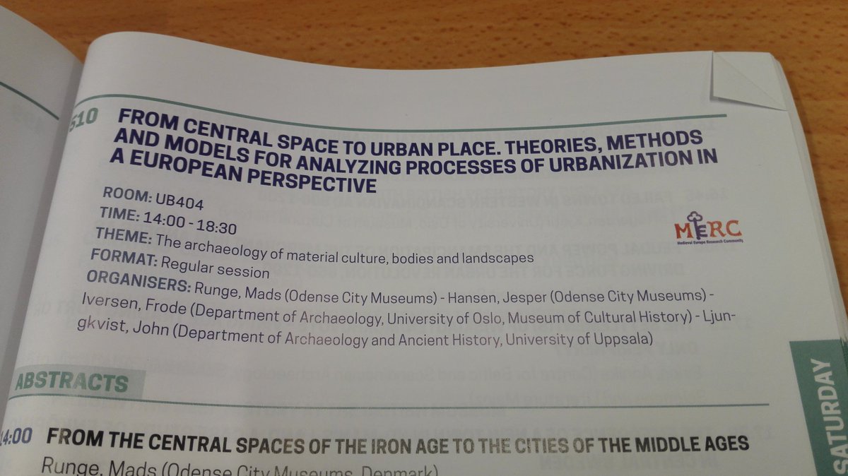MERC_Hub's tweet photo. Join us for an exciting afternoon at #MERC session #s510, from central space to urban place in room UB404 #EAA2018 #ReflectingFutures #medievaltwitter https://t.co/rwJPbzeDXn