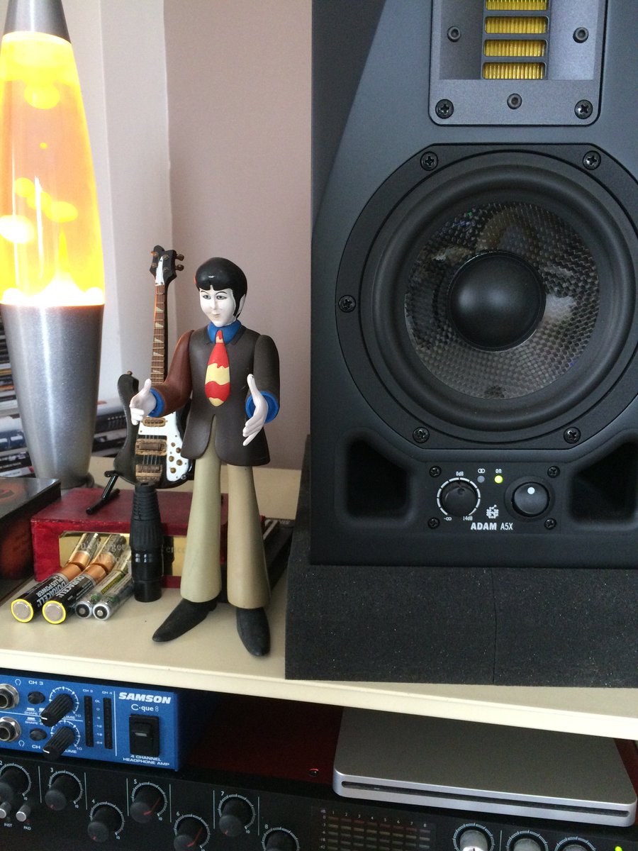 Final mix check in mono and on grotboxes for <a href="/HuntTitans/">Hunt For Titans</a> new mini-album. <a href="/PaulMcCartney/">Paul McCartney</a> appears to be giving it the thumbs-up, so who am I to argue? #studiolife #soundengineer #rock