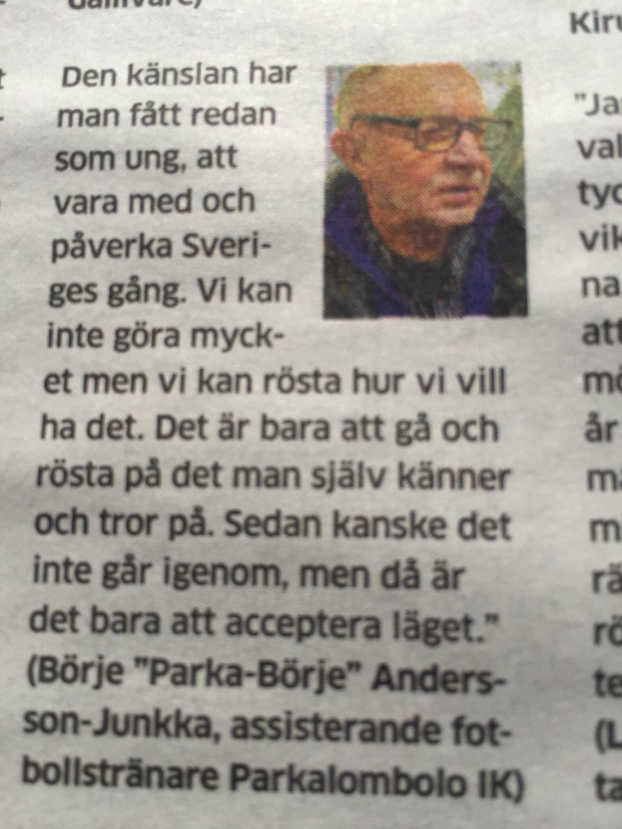 JoelSegerdahl's tweet photo. Nu är Börje så där Börje-klok igen❤️
”Därför ska vi rösta”. https://t.co/oBRJwIIh4y