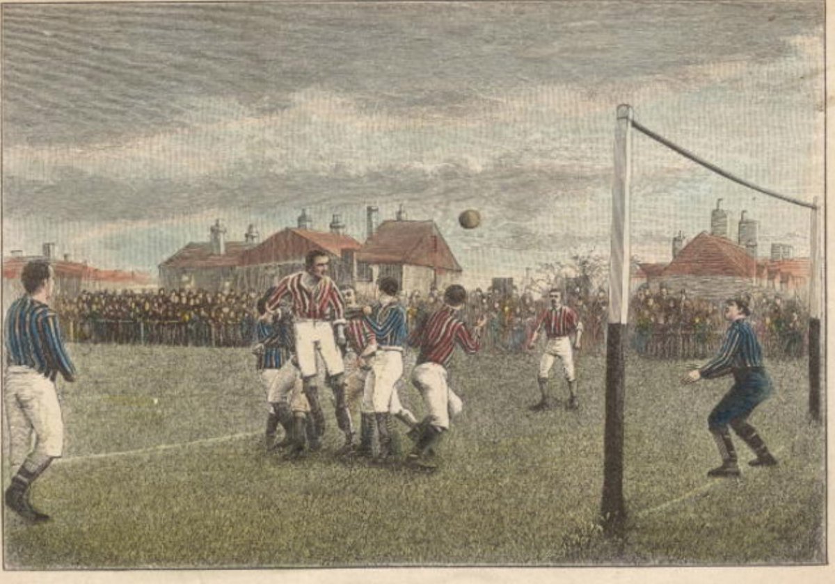 MenInBlazers's tweet image. On this day 130 years ago, The first ever English Football League matches took place. In 1888, the 12 founding members of Top Flight Football were
Accrington 
Aston Villa 
Blackburn 
Bolton 
BURNLEY
Derby 
EVERTON
Notts County
Preston 
Stoke 
West Brom 
WOLVES
🏴󠁧󠁢󠁥󠁮󠁧󠁿🙌