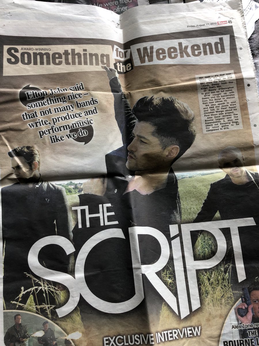 ImWithTheScript's tweet photo. Some news articles I saved from way back in 2012 when @TheScript_Danny was on the voice.. & a few additional @TheScript #imwiththescript #freedomchild https://t.co/hMZMRu5gh5