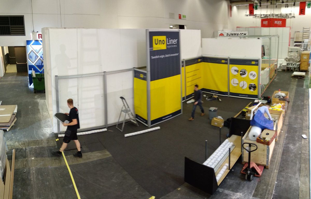 Stand building #automechanika coming along nicely! Looking forward to the show! <a href="/automechanika_/">Automechanika</a>