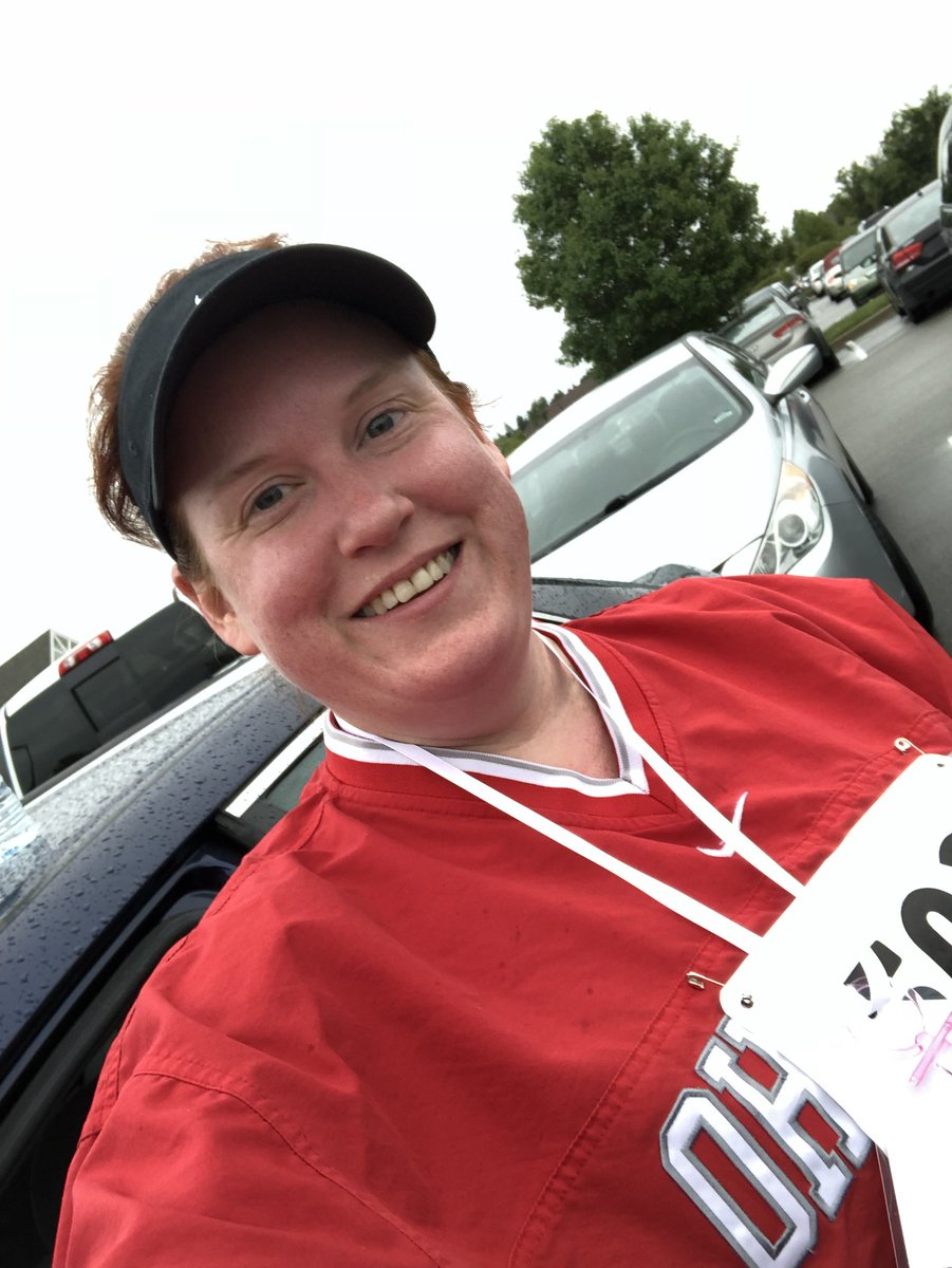AnnaLeeHuber's tweet image. I did it!!! Ran my first road race this morning in the rain. Just a 5K, but it’s a start, especially starting from nothing 2 months ago. My goal was to keep running the entire time &amp;amp; finish in less than 45 min. Beat that goal by more than 6 min. #feelingproud #diaperdash