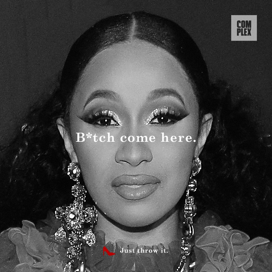 Complex's tweet photo. Cardi on the keep that same energy campaign. 👠 https://t.co/OY4HGQGTw8