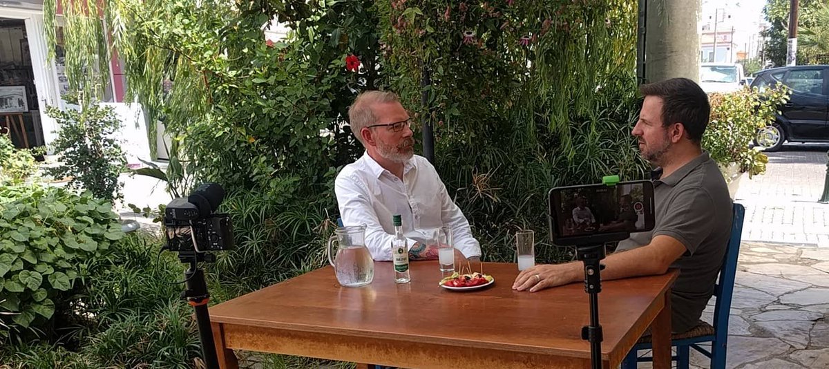 Libertiesgr's tweet photo. @Libertiesgr @mattkibbe @freethepeople @M_Iakovidis shooting videos regarding freedom, ouzo, libertarianism and Greece. https://t.co/rhJuqtGQEq