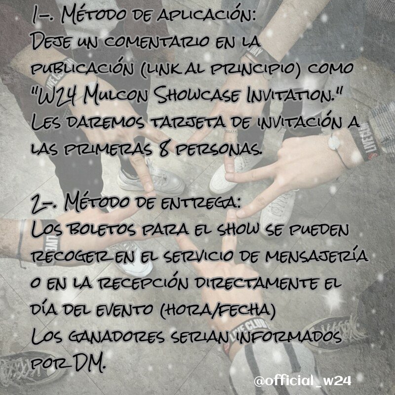 official_w24's tweet photo. [Trad. Instagram]
(https://t.co/1WGw8QcXxp)

Cabe aclarar que para esto debes ser de Corea o si bien, hacerte responsable de un viaje hasta ahí. Si no es así, dejale la oportunidad a alguien más.

©Creditos de tradición a /@w24_news/ (instagram) https://t.co/NRlBeNcpxL